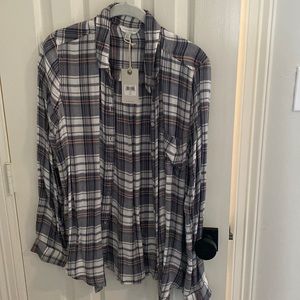 Lucky brand love sleeve flannel
